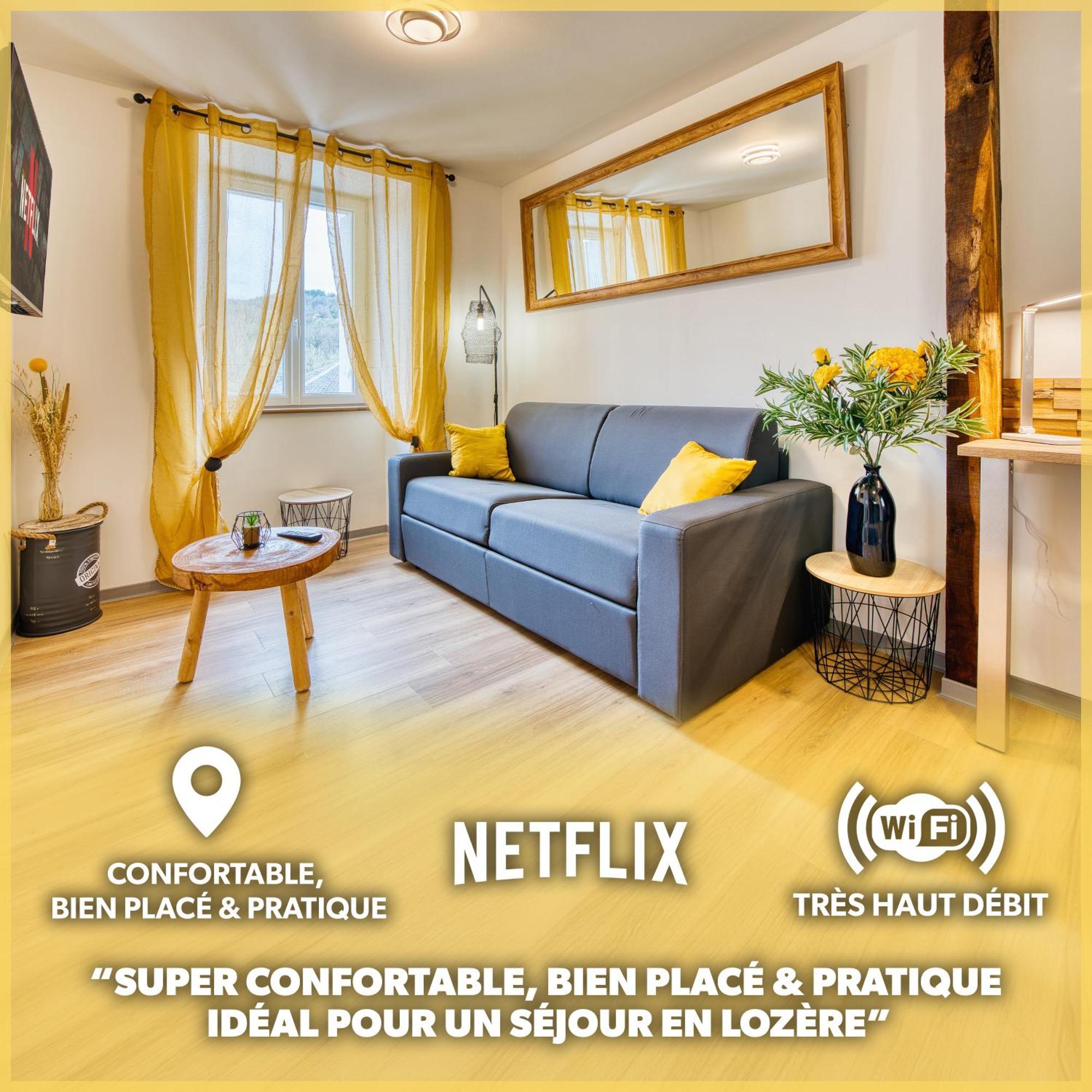 Apartamento Les Hourtous Netflix Wi-Fi Fibre Terasse 4 Pers Banassac Exterior foto